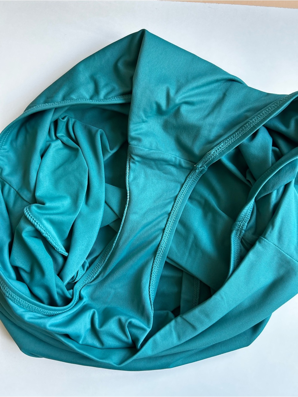 Anne Cole Bikini SET Halter Top Skirt Bottom Teal Green Size Large - Picture 12 of 14
